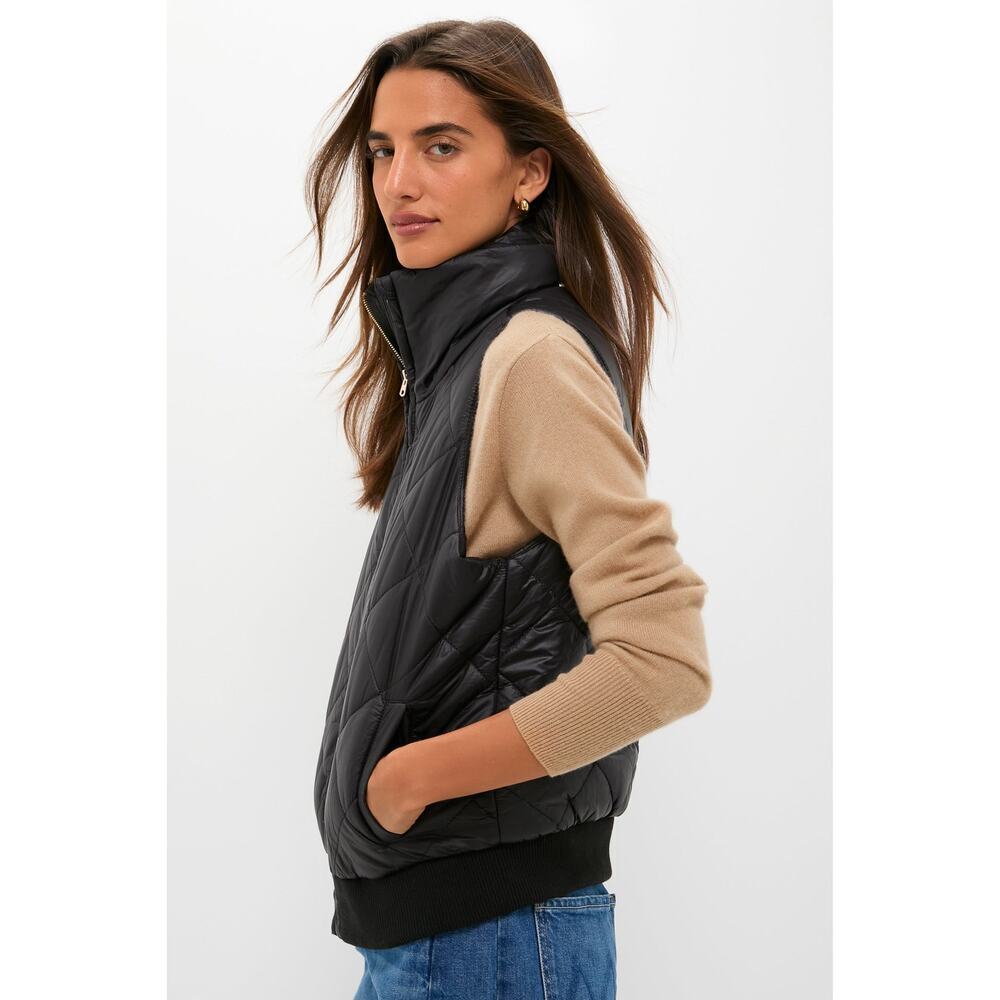 TUCKERNUCK Black Jackson Quilted Vest Size M NWT Retail $138 Tuckernuck - Picture 4 of 7